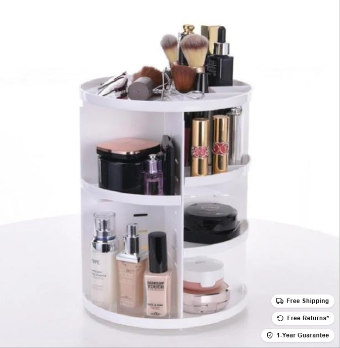 360-Degree Rotating Makeup Organizer | Kalsten